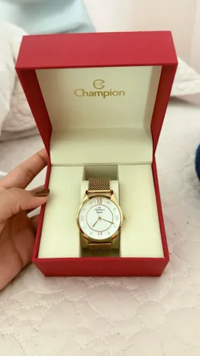 RELÓGIO DOURADO CHAMPION (PULSEIRA AJUSTÁVEL)