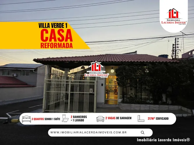 Condomínio Villa Verde I, Casa com 3 quartos sendo 1 suíte mobiliada80% Climatizada, Poço