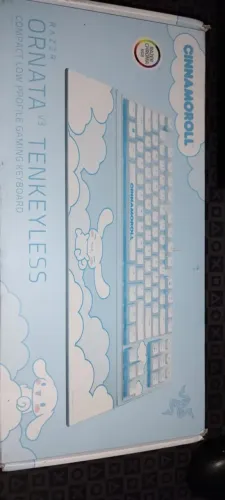 Teclado Gamer Razer Ornata V3 TKL Cinnamoroll Sanrio Novo Lacrado