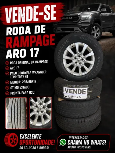 VENDE-SE JOGO DE RODA DA RAMPAGE!