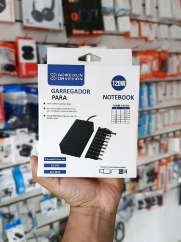 Carregador notebook 120w universal - entrega em slz e região