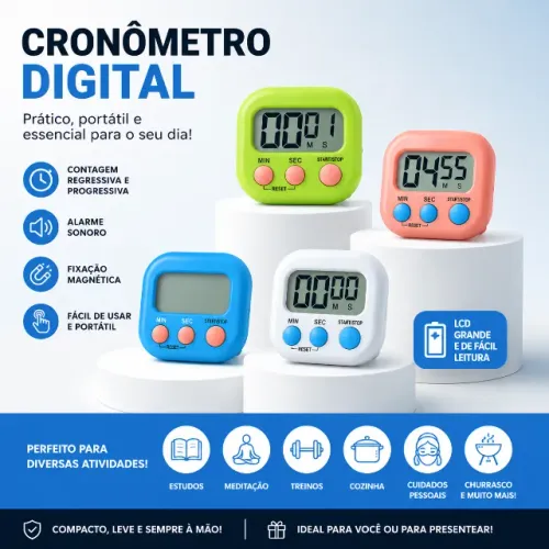 Cronômetro Digital (ideal para cozinha)