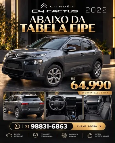 Citroen C4 Cactus Feel Pack 1.6 16V Flex AUT 2022
