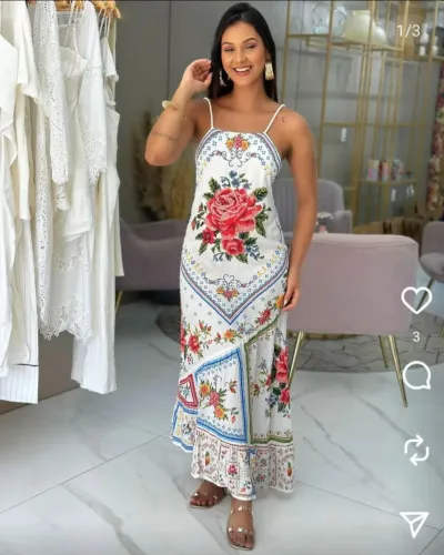 Vestido Cropped Farm Memorias de Flor