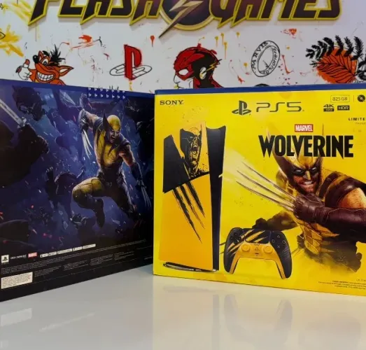 PS5 SLIM DIGITAL EDIÇÃO LIMITADA WOLVERINE - 825GB