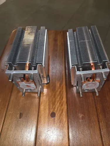 02 unidades - Trocador de calor dissipador de calor passivo para CPU