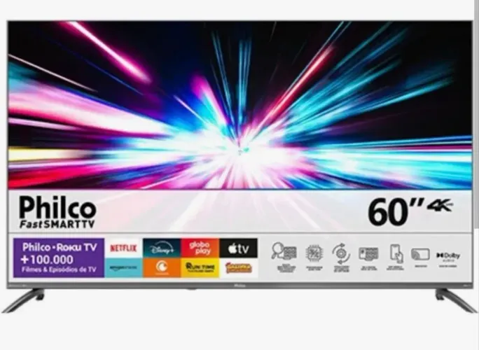 Tv Philco Smart 60 4k com 2 anos de garantia