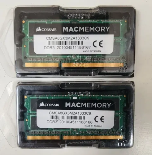 Kit 8GB RAM Corsair (2x4GB) DDR3 1333MHz Para Notebook / Mac