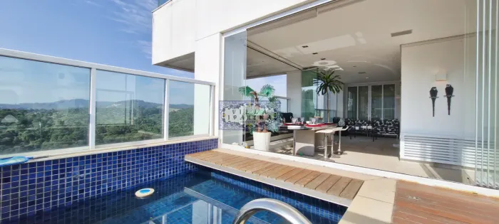 ALPHAVILLE SÃO PAULO LUXO 367M2 LINEARES VARANDÃO GOURMET PISCINA VISTA DESLUMBRANTE LAZER