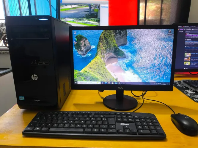 PC Completo Intel Core i3 3.30GHz 6GB RAM SSD 240GB Monitor AOC