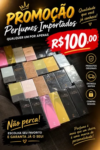 PERFUMES HINODÊ PROMOÇÃO R$100,00