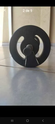 Anilha barra e corda para treino