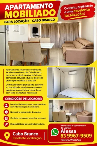 Apartamento mobiliado