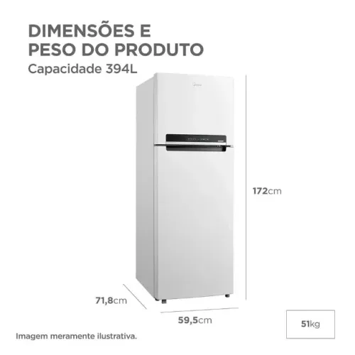 Geladeira Midea 394L Nova