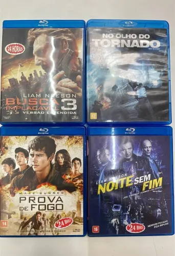 LOTE 4 BLU-RAYS DE AÇÃO AVENTURA E SUSPENSE. ORIGINAIS