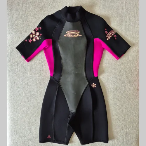 Neoprene Feminino Short John Médio