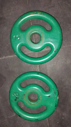 anilhas emborrachadas 3kg.
