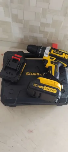 Kit Furadeira e Parafusadeira 48V Soarfly + Maleta de Ferramentas Complet