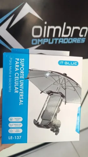 Suporte Celular Moto Bicicleta Universal Mini Guarda Chuva It Blue Le 137 Loja COimbra