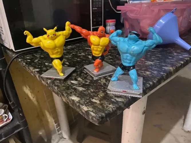 3 Art figure Pokemon