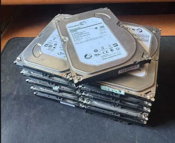 Lote 11 HD 3,5" 500GB SATA TOTAL 6,5Tb- Testados CrystalDiskInfo