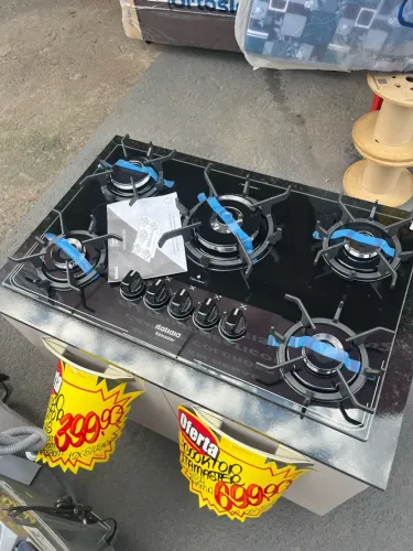 Balcão mais cooktop tripla chama
