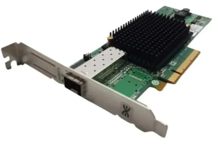 Placa de Rede Fibra Optica Emulex LPE12000 1 Porta SFP 8Gb com GBIC Servidor Dell HP