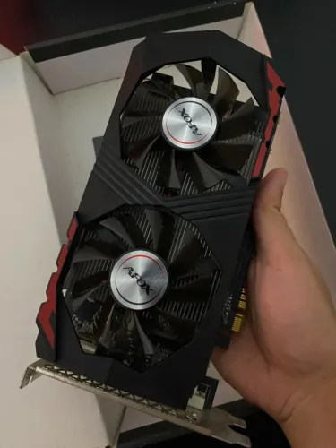 Placa de Vídeo AFOX GeForce GTX 1050 Ti 4GB GDDR5 - Caixa Original - R$ 600