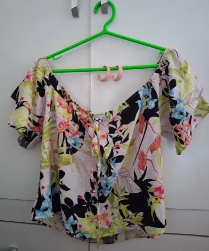 Blusinha Hering viscose de algodão colorida e fresquinha