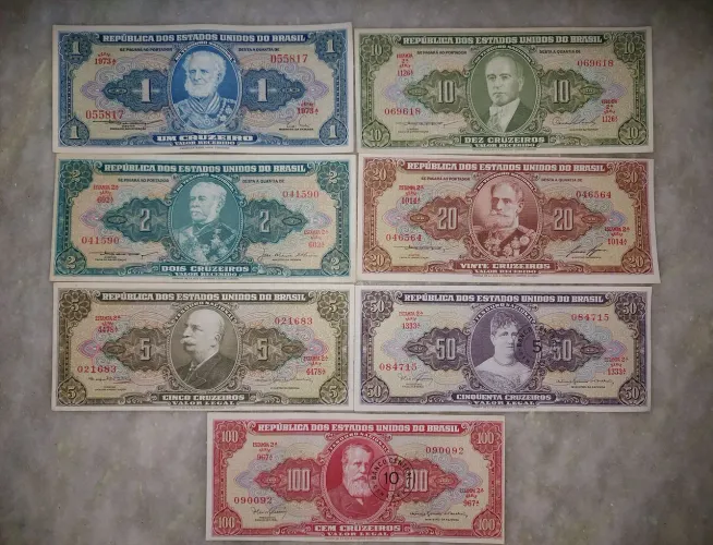 Coleção Cruzeiros- Notas Brasileiras