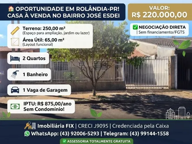 ? CASA ? JOSÉ ESDEI · ROLÂNDIA-PR