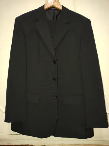 Terno preto Poliéster