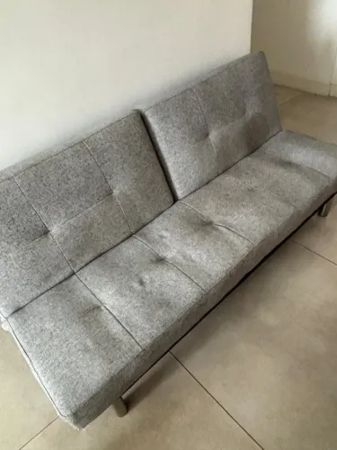 Sofá-cama 3 lugares - Cinza