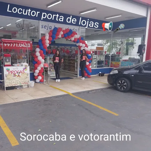 Locutor porta de lojas pra lojas e comércios aqui 