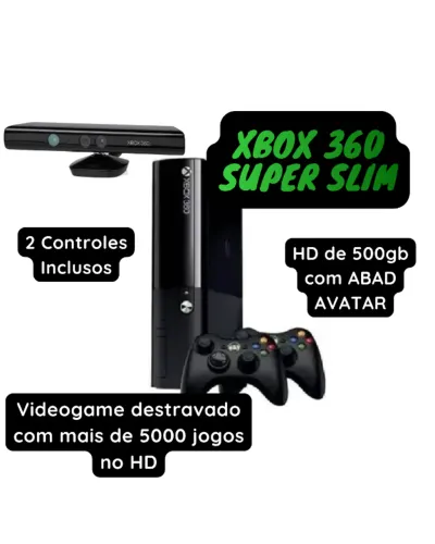 Xbox 360 Super Slim Seminovo 100% Revisado