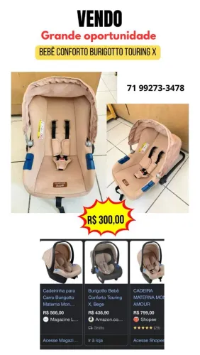 Boa Oportunidade para quem está esperando um BB , cama , bebê conforto, berço e banheira 