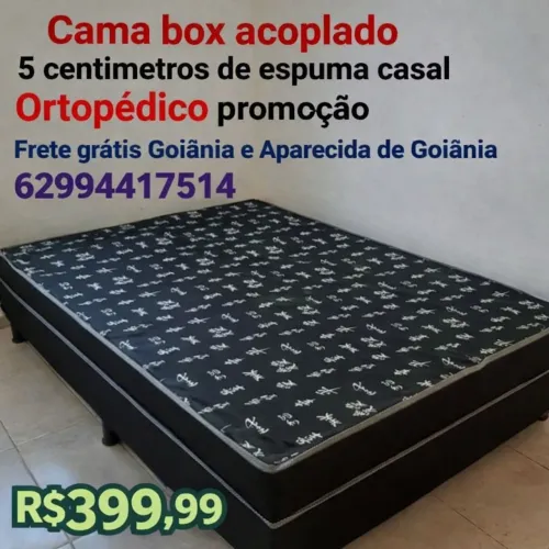 Cama box acoplado casal 