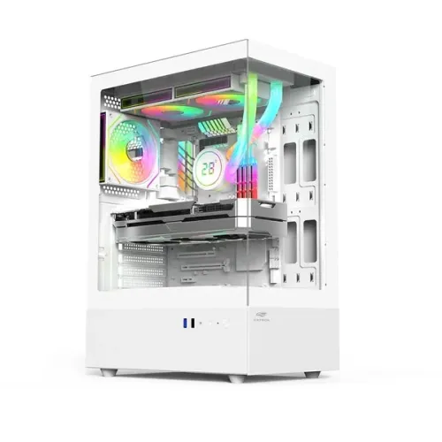 Gabinete Aquarius MT-G860WH Sem Fonte C3Tech Gaming