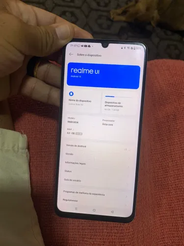 Celular Relame Note 50 44g/128g?Valor 500 reais 