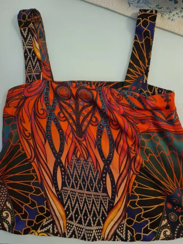 Blusa Farm estampada de alça soltinha e levinha