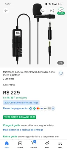 Microfone lapela