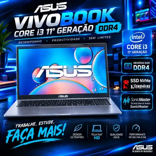 Notebook Asus Core i3 11° Ger DDR4 (A pronta entrega)