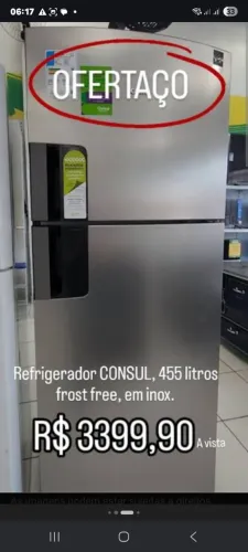 Geladeira consul 455 litros
