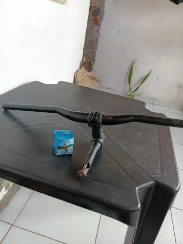 Guidão Semi Curvo Completo + Caixa de Direção
