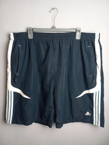 SHORT ADIDAS VINTAGE GG AZUL MARINHO 3 LISTRAS ESPORTIVO
