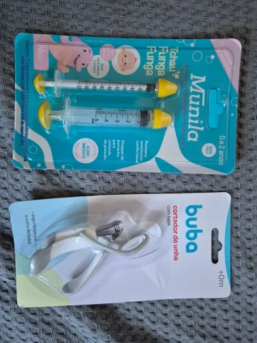 Bebe seringas lavagem nasal + cortador unha
