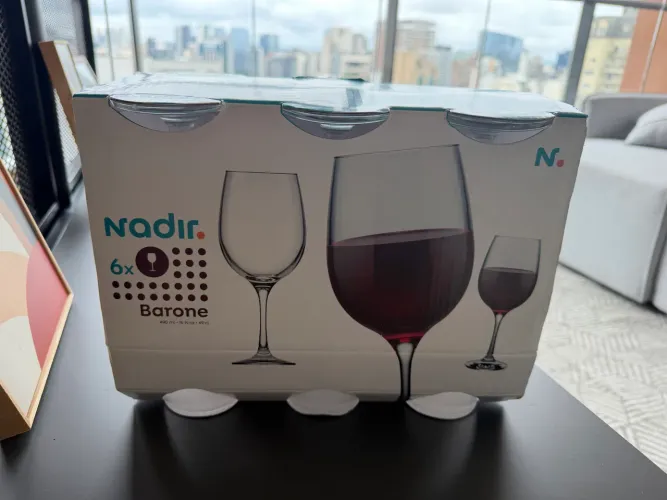 Jogo de 6 Taças de Vinho Nadir Barone