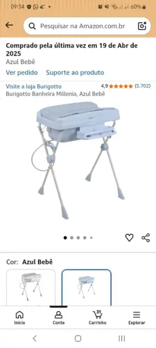 Banheira Burigotto com trocador