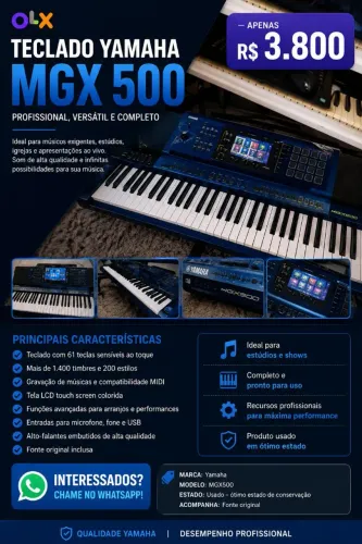 Teclado MGX 500 Profissional