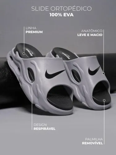 Chinelo Nike Lançamento Slide Plataforma Flyfeet No EVA ultra leve ortopédico mind asuna